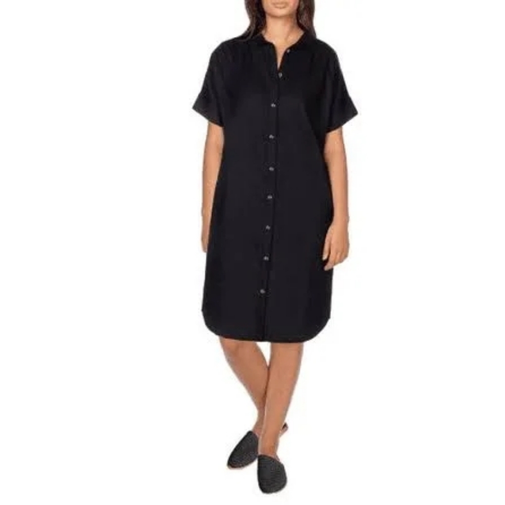 Well Worn Black Shirt Dress